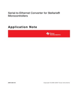 Serial Ethernet on Serial To Ethernet Converter For Stellaris   Microcontrollers