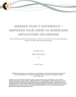 Manage your IT differently – empower your users to download applications on demand