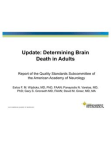 Determining Brain Death in Adults