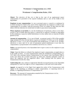 other than a liability arising under the Workmen' s Compensation Act, 1923 , in 8  respect of the death. liabilities, if any, arising under the Workmen' s.