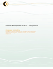 Remote management of BIOS configuration