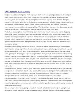 CARA TERNAK IKAN CUPANG