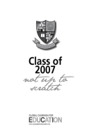 Class of 2007: Not up to scratch