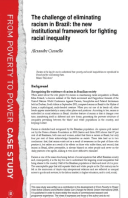 The Challenge of Eliminating Racism in Brazil: The new institutional framework for fighting racial inequality