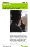 Who Cares? How best to protect UK care workers employed through agencies and gangmasters from exploitation