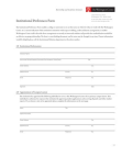 Institutional Preferences Form