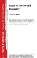 Notes on Poverty and Inequality