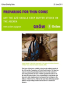 Preparing for Thin Cows: Why the G20 should keep buffer stocks on the agenda