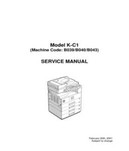 ricoh service manuals