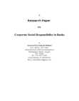 Corporate Social Responsibility in Banks 