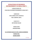 evolution of business evironment in india