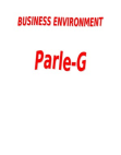 business environment of parle g