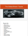 Toyota - The global brand