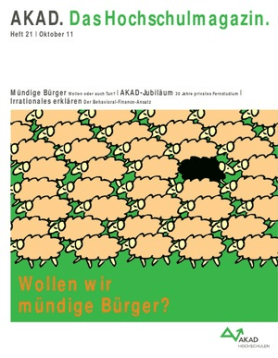 AKAD. Das Hochschulmagazin Heft 21 I Oktober 11