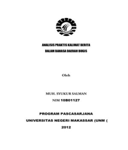 Makalah bahasa daerah
