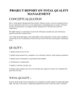 a project on TQM