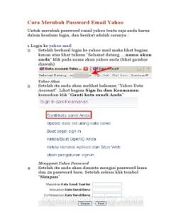 Cara Merubah Password Email Yahoo255 Cara Merubah Password Email Yahoo255