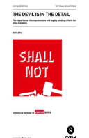 The Devil is in the Detail: The importance of comprehensive and legally binding criteria for arms transfers