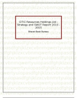 CITIC Resources Holdings Ltd - Strategy and SWOT Report