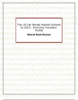 The US Car Rental Market Outlook to 2015 - Evolving Travelers' Profile