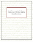 India Pharmaceutical Industry Research and Forecast to 2016