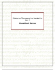 Diabetes Therapeutics Market to 2017
