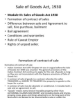 Sale of Goods Act, 1930