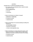 LAW RELATING TO CORPORATE BUSINESS ENTITIES