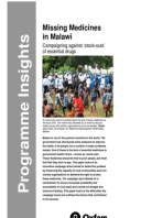 Missing Medicines in Malawi: Campaigning against stock-outs of essential drugs