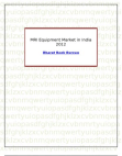 MRI Equipment Market in India 2012