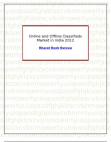 Online and Offline Classifieds Market in India 2012