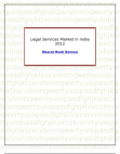 Legal Services Market in India 2012